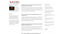 Desktop Screenshot of dissertationreviewadvisor.com